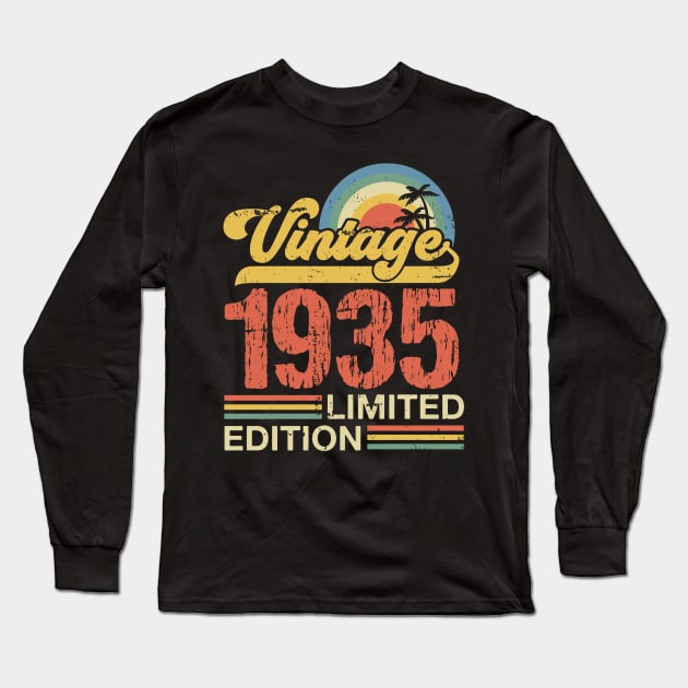 Retro vintage 1935 limited edition Long Sleeve T-Shirt by Crafty Pirate 